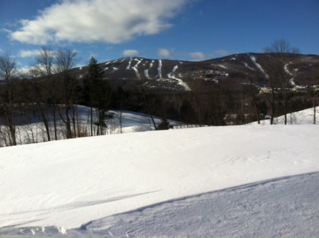 Vermont mountains and snow
