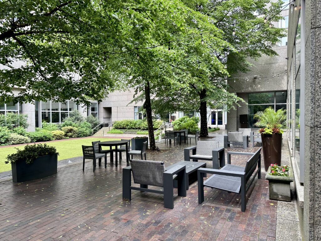 Logan Hotel courtyard in Philadelphia