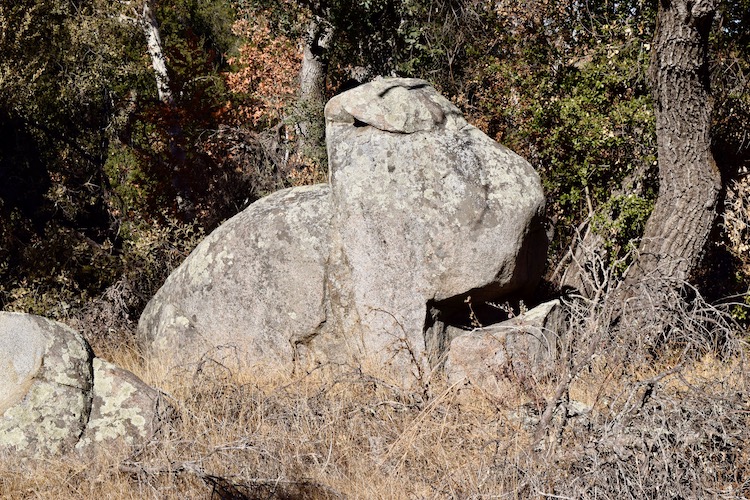 One of the large granite rock formations in the Santa Rosa Plateau Ecological Reserve in Temecula CA