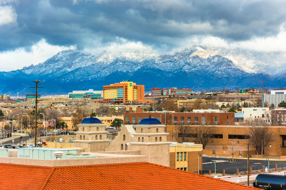 View of mountains in Albuquerue