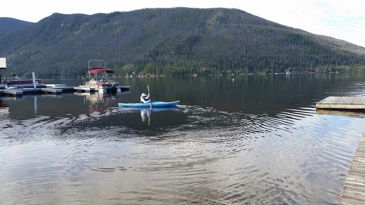 Kayak and boat rentals are available at Grand Lake Marina.