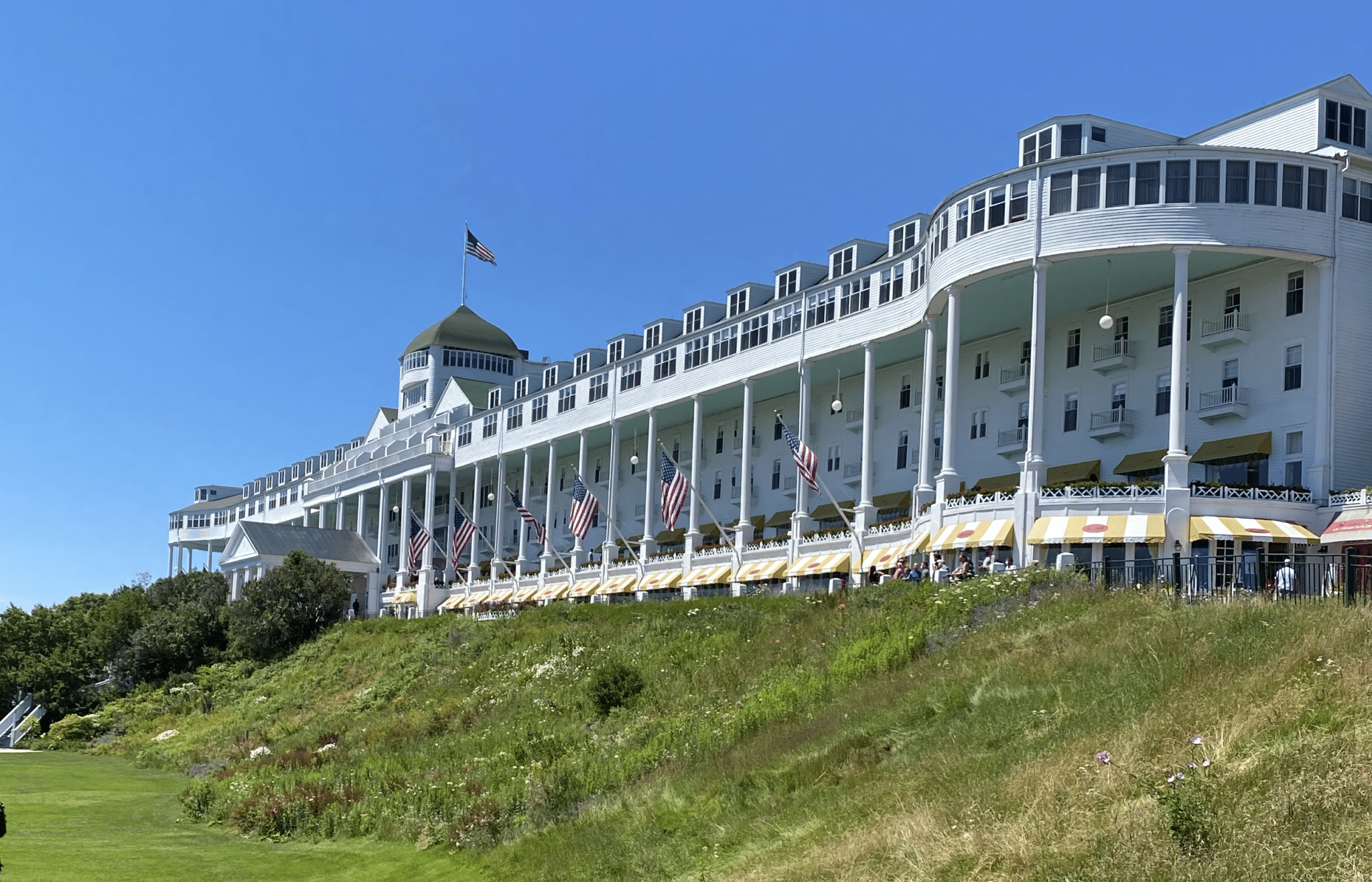 Visiting the Grand Hotel is one of many things to do on Mackinac Island.