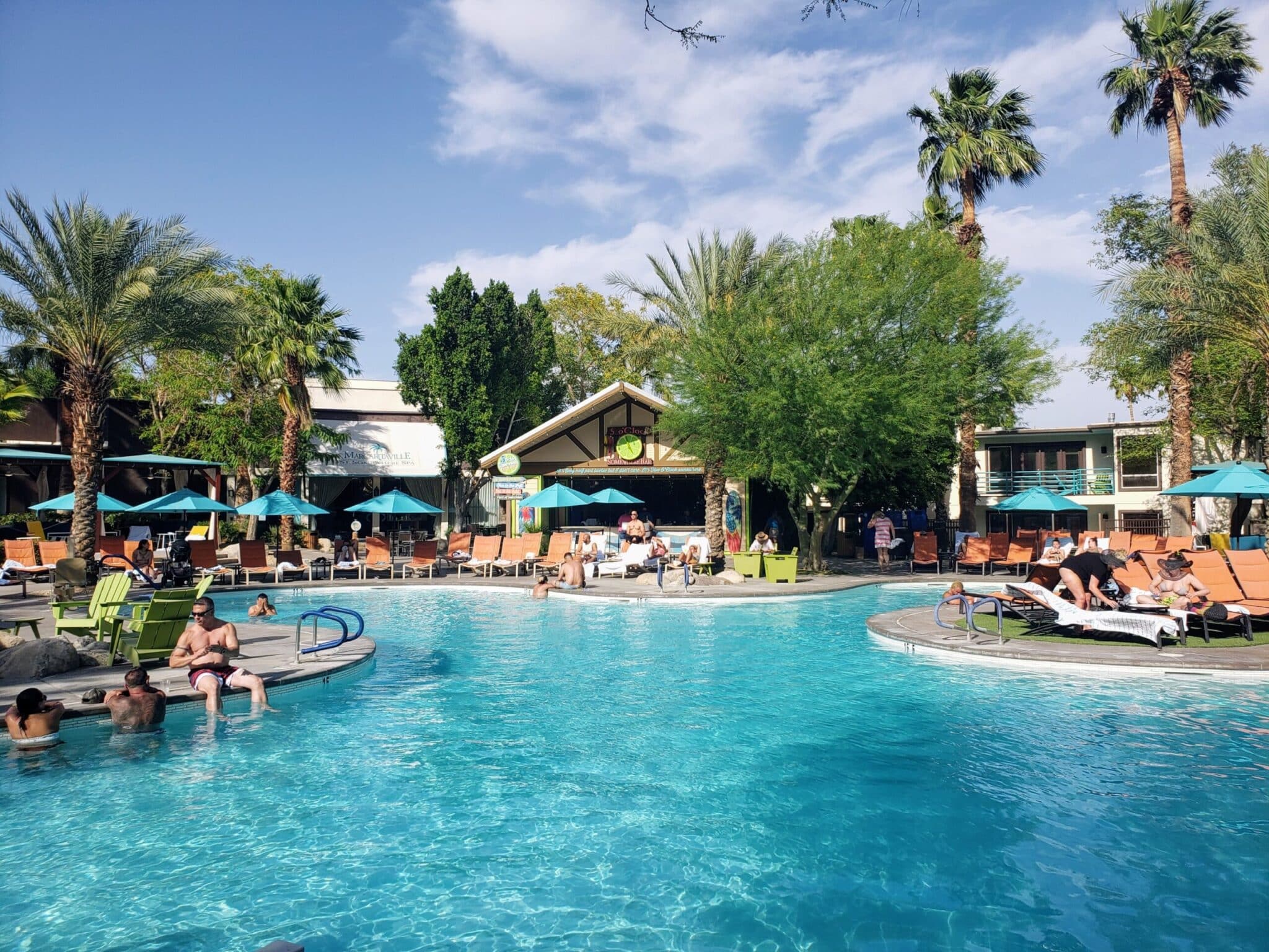 Palm Springs CA Margaritaville resort, a fun place to visit in April