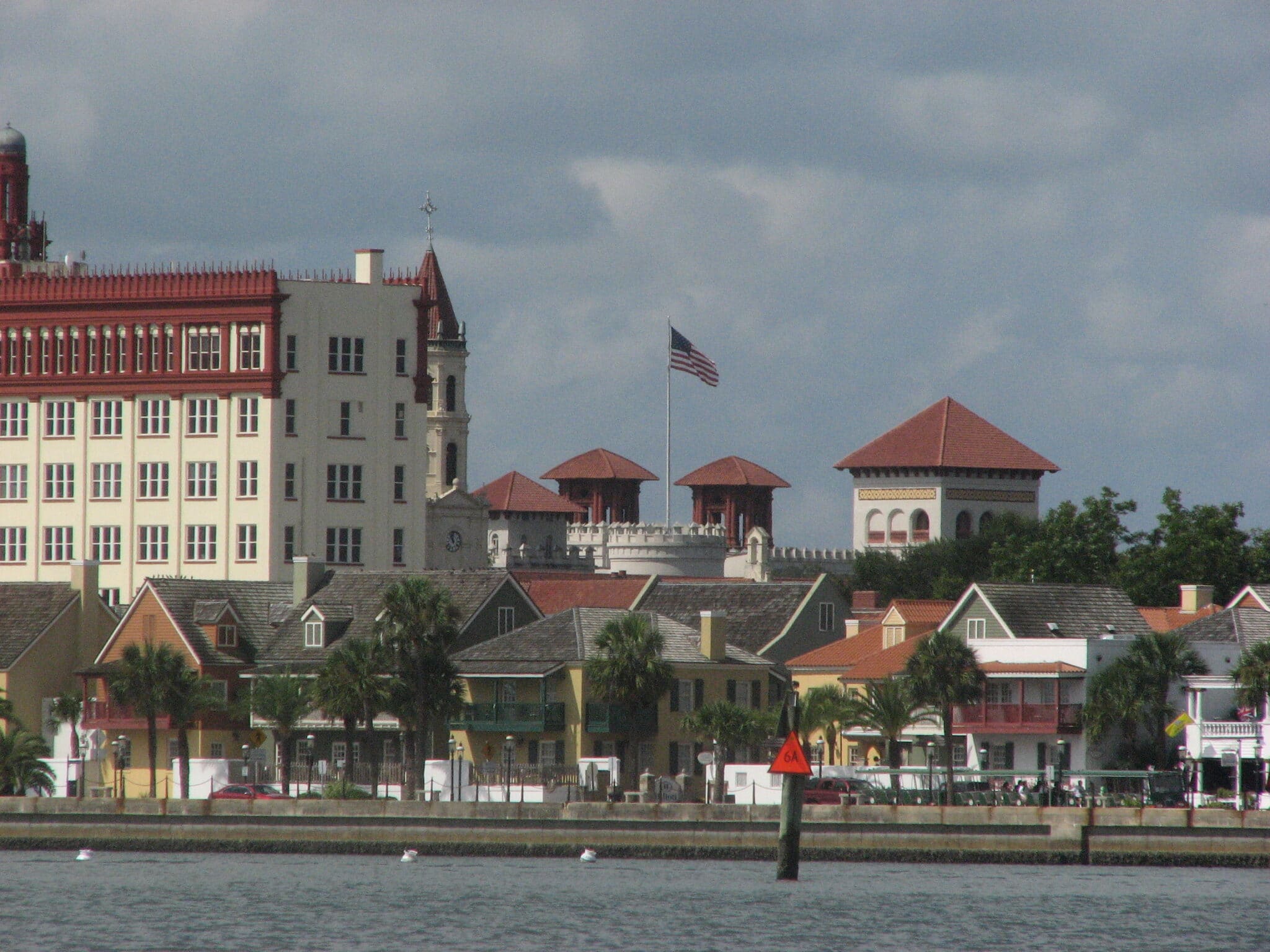 St. Augustine beaches not far from the downtown city river.
