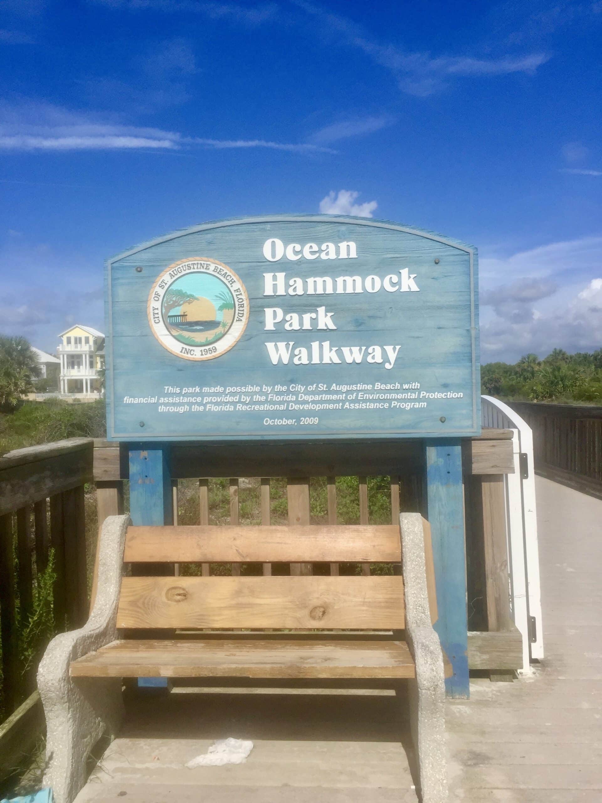 St. Augustine beaches offer shady shortcuts to the main road.