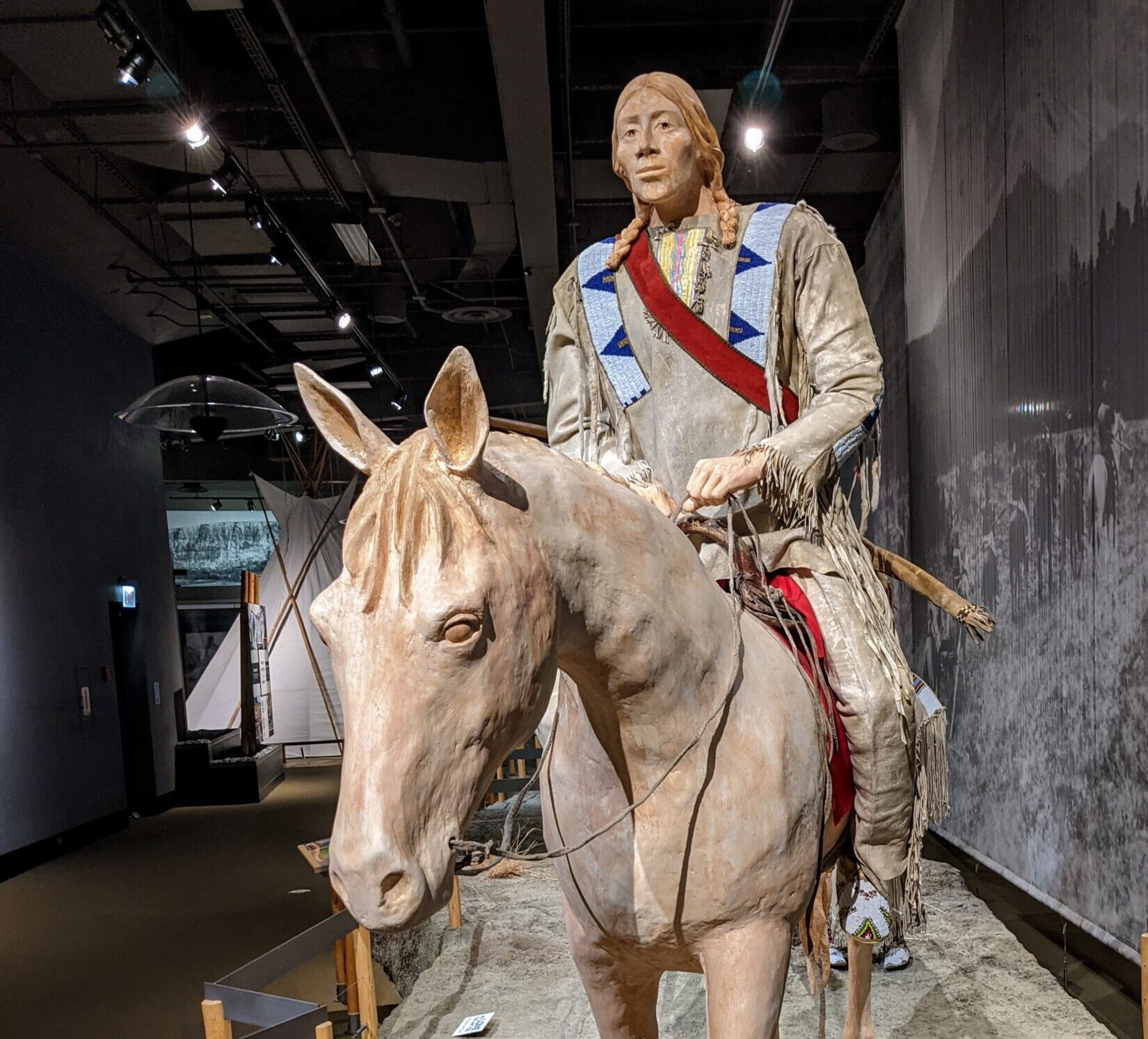 A model of a Plaines Indian in Cody Wyoming