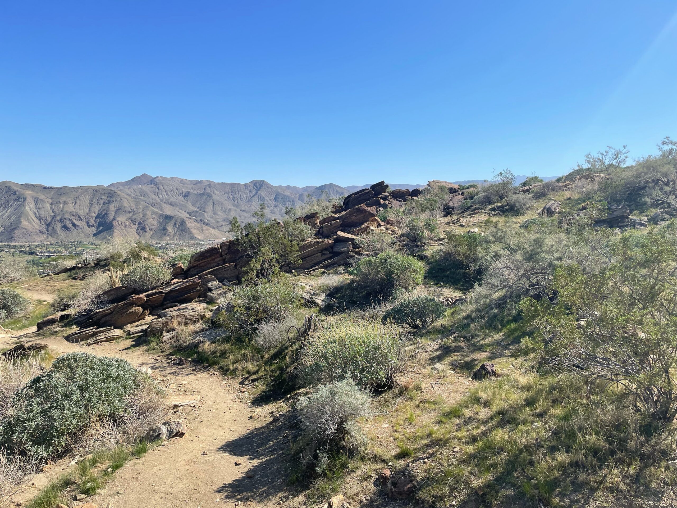 Hiking trail in Palm Springs CA
