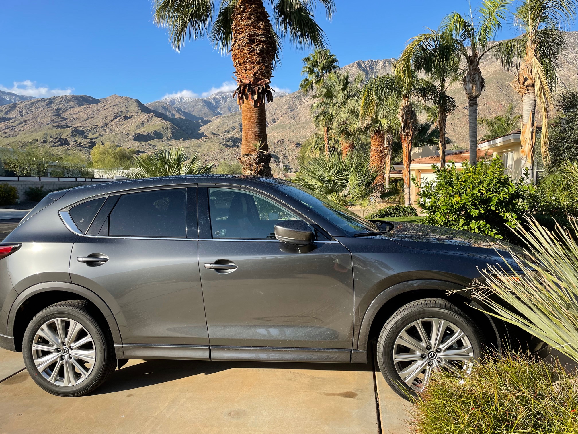 Grey Mazda CX-5 in Palm Springs
