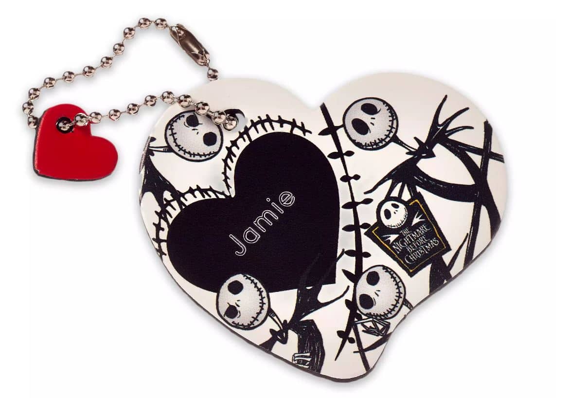 Jack Skellington Leather Luggage Tag Personalizable