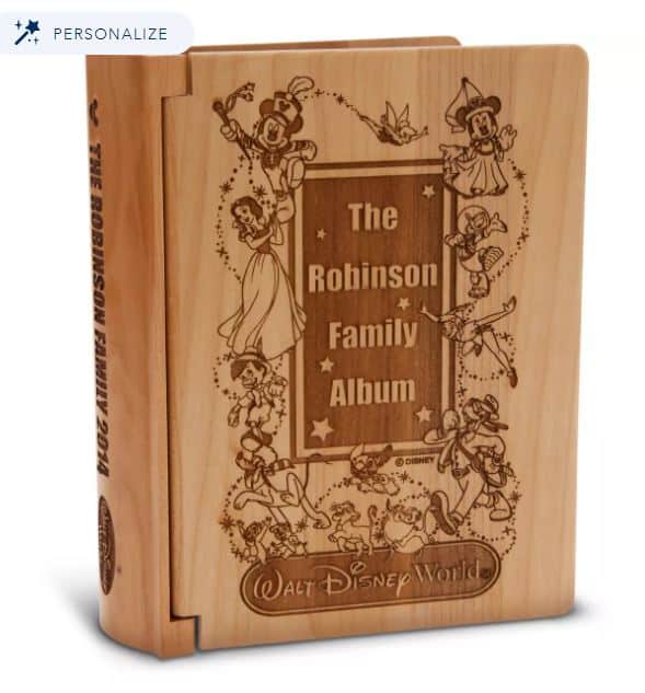 Walt Disney World Wood Photo Album by Arribas Personalizable