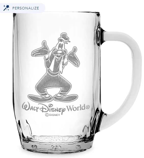 Goofy Glass Mug by Arribas Large Personalized