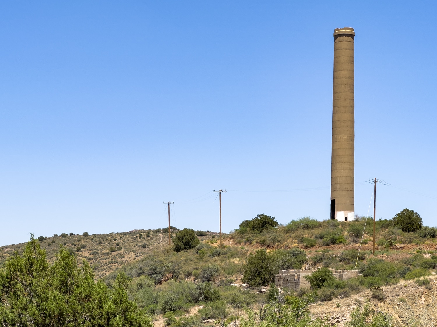 Historic Gem of Mayer, Arizona: A Charming Town in Yavapai County - Historic Smelter and Smokestack