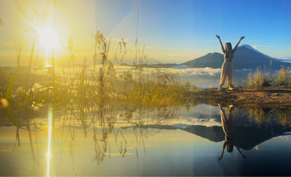 How to travel solo as a woman - Feeling on top of the world.