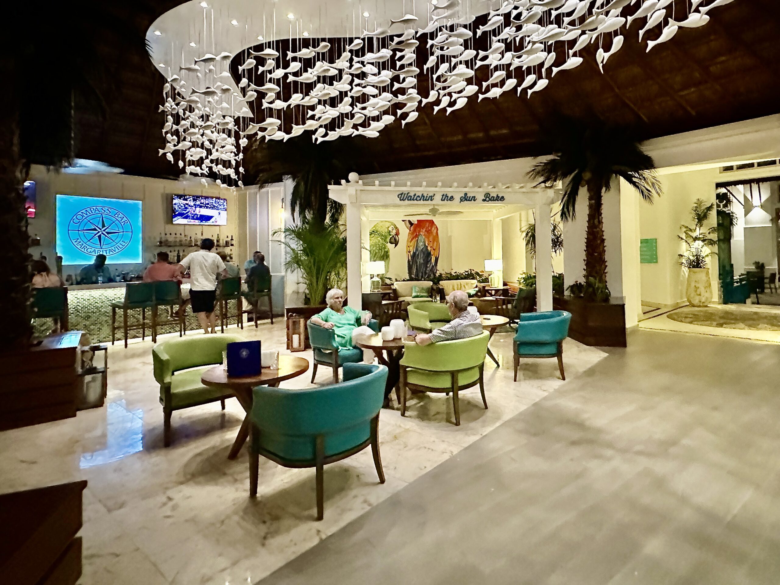 The Margaritaville Cancun Compass bar hosts rum and tequila tastings.