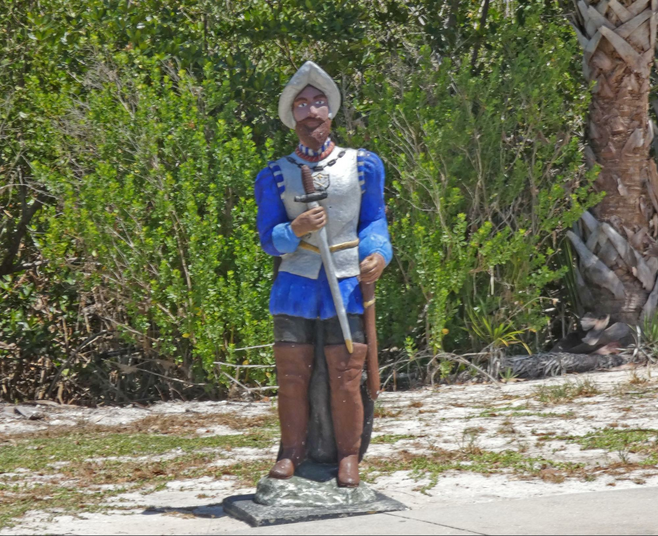 a statue of Ponce de Leon.