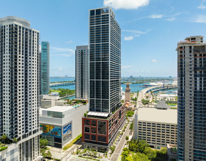 Gale Miami with a view of Biscayne Bay