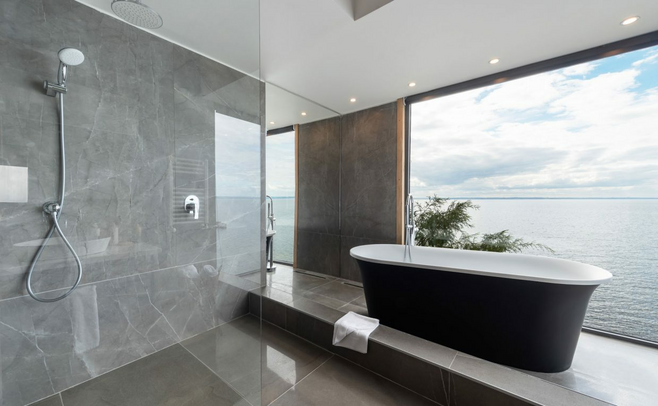 Views from a tub at Hotel AWA