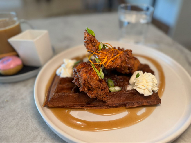 Chicken and waffles