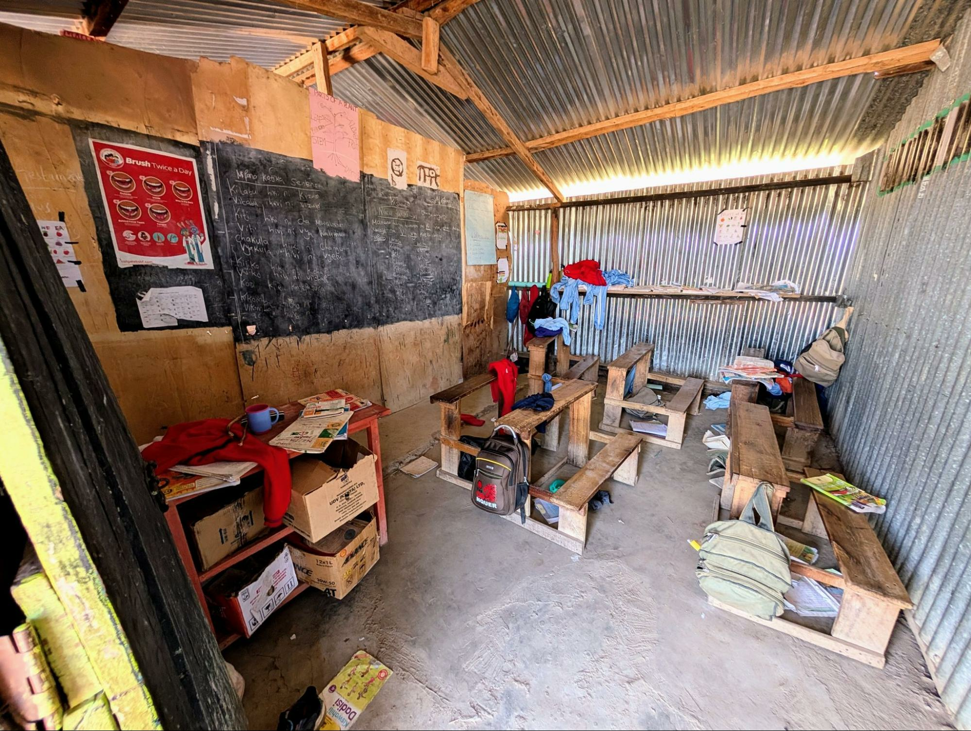 A classroom in Kenya