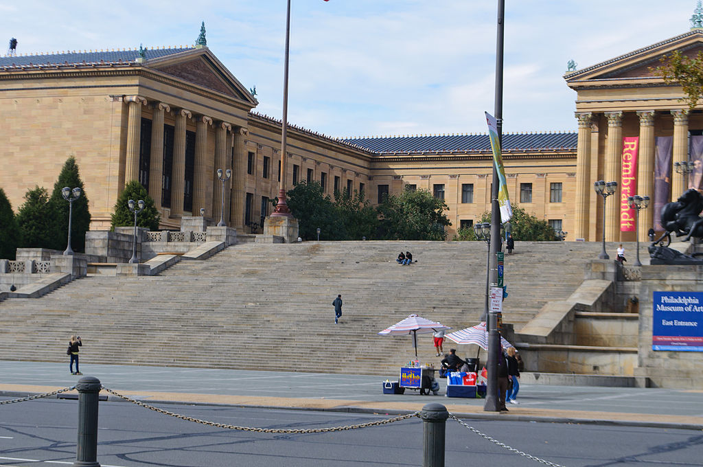 The Rocky steps at the Philadelphia Museum of Art