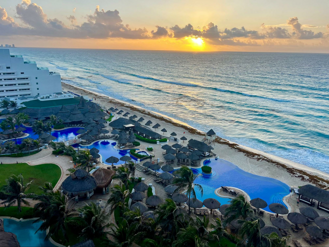 Sunrise over the Caribbean Sea