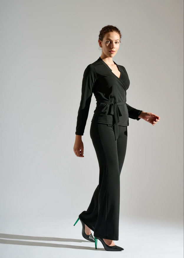 Trendy two-piece Parisian pants set by Elegance Miss.