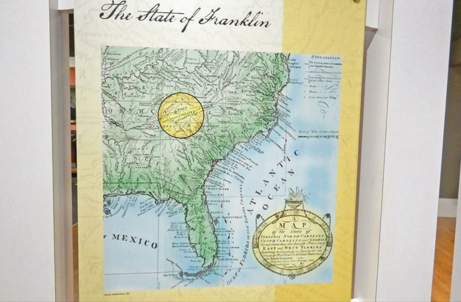 Map showing what was once the state of Franklin.