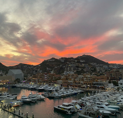 Sunset over Cabo San Lucas Marina