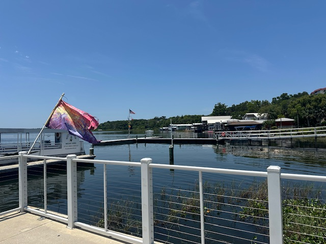 Cruising on Lake Dora with Rusty Anchor Tours. 