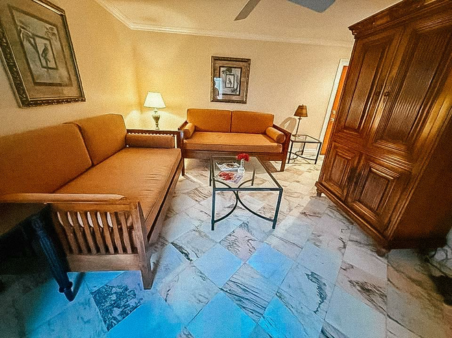 Living room in Frigate Suite