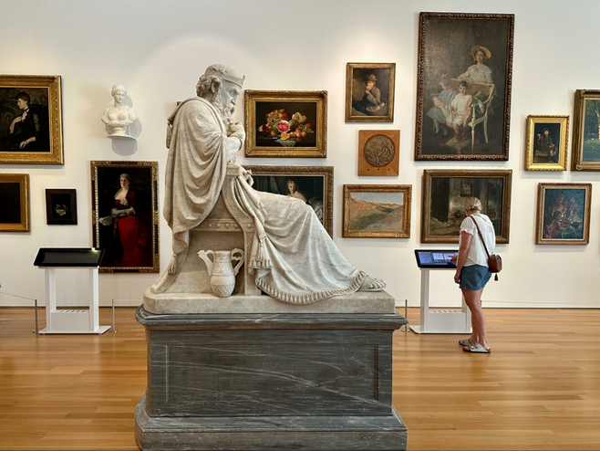 Statue at the NC Museum of Arts in Raleigh, North Carolina near The Umstead Hotel.