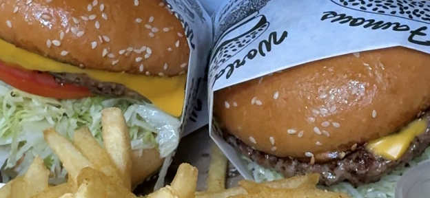 Tasty Jalama Beach Burger, Lompoc, CA.