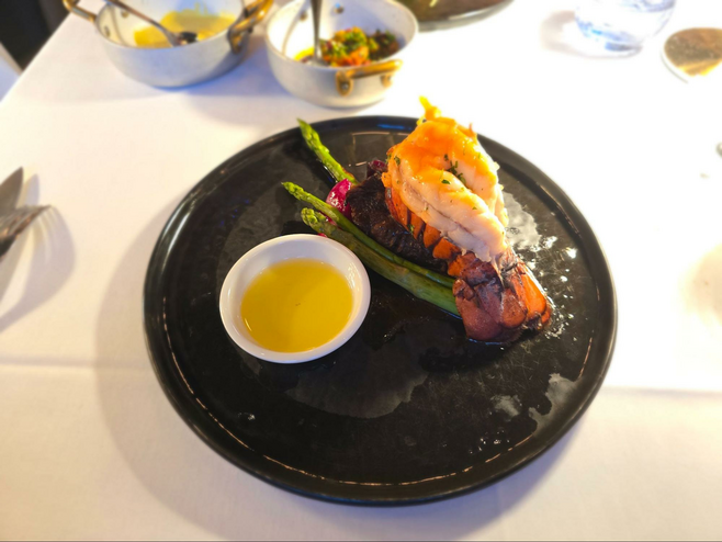 Steak and Lobster plated dinner included in the Princess Premier Package