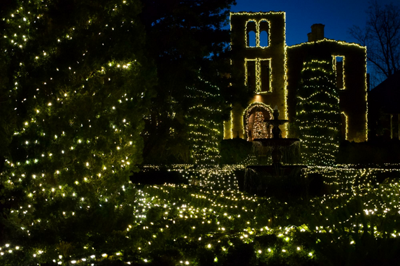 Barnsley resort ruins in late fall