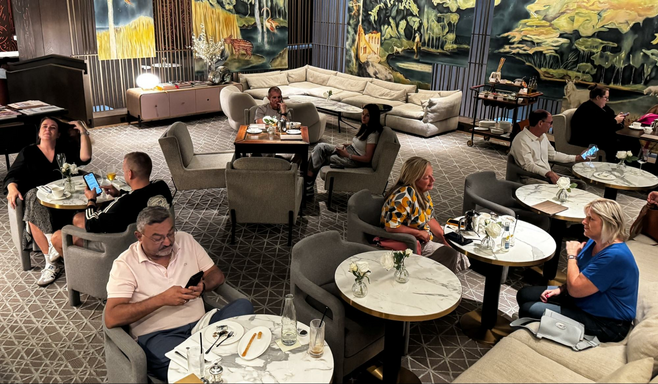 At the Londoner Hotel, The Residence is an unusual space for hotel guests to work quietly, have a pre-theater drink or relax prior to check-in or after check-out.