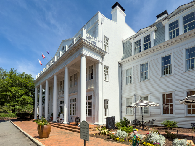 Entrance to The Willcox Hotel in Aiken, South Carolina