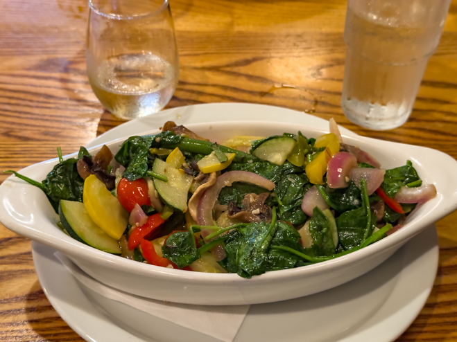 Vegan dinner at the Rarebit in Downtown Charleston