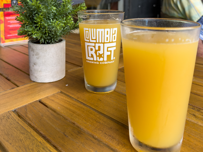 Icy cold beer at JK Grill and Bar in Downtown Charleston