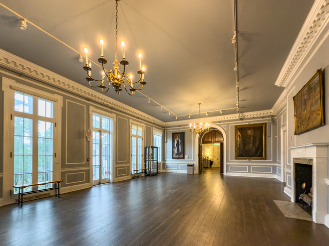 Ballroom or living room at Banksia, Aiken County Historical Museum