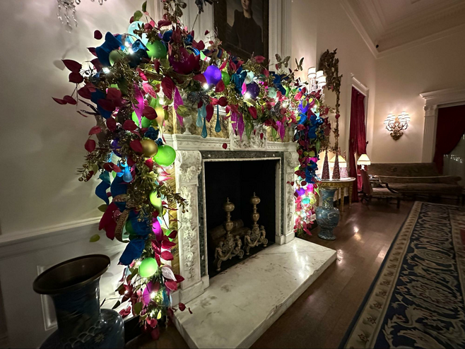 Decorations inside Cheekwood Museum.