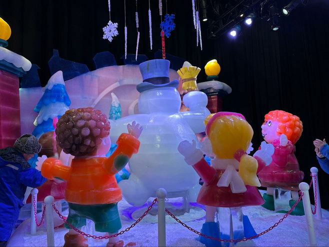 Some of the sculptures at ICE, located at the Gaylord Opryland Resort in Nashville.