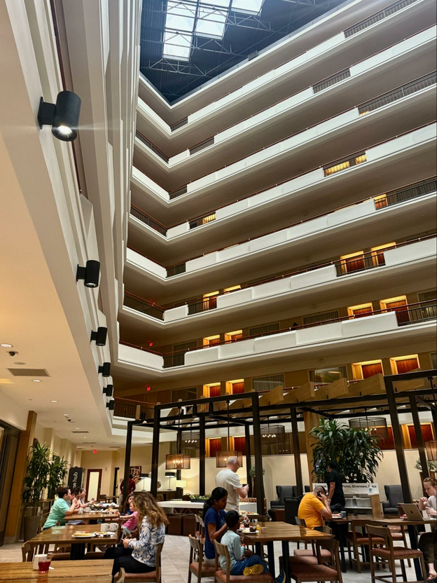 Embassy Suites Austin lobby.