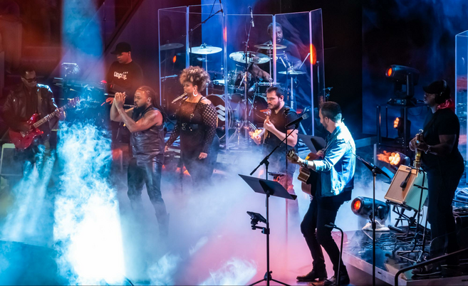 Classic Rock concert in the Arena Theater on the Sun Princess.