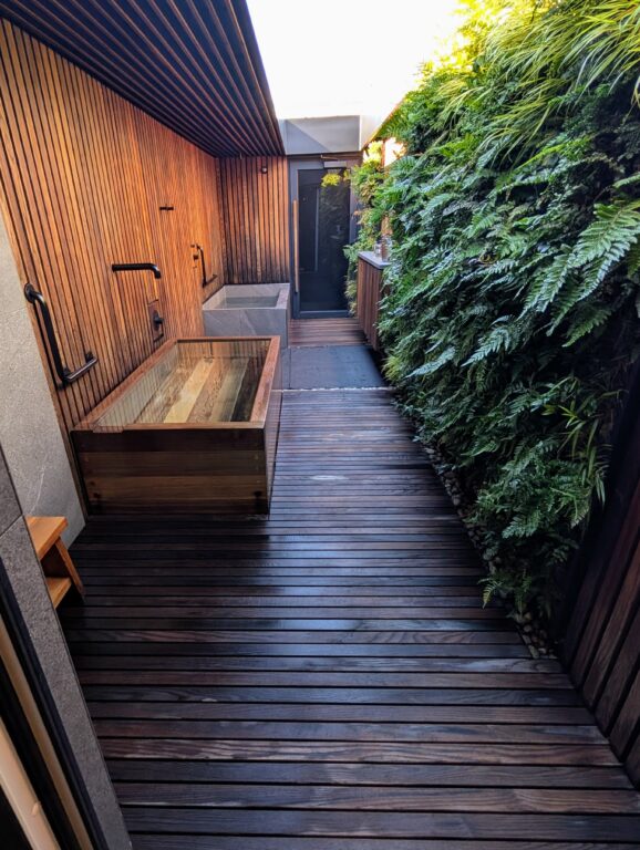 The interior of a wellness pod at Circle Wellness in Vancouver
