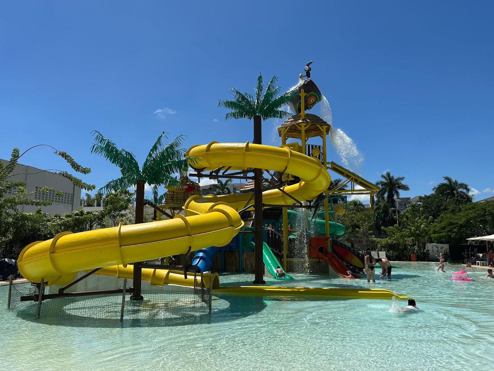 Water slides at the Hard Rock all inclusive in Punta Cana