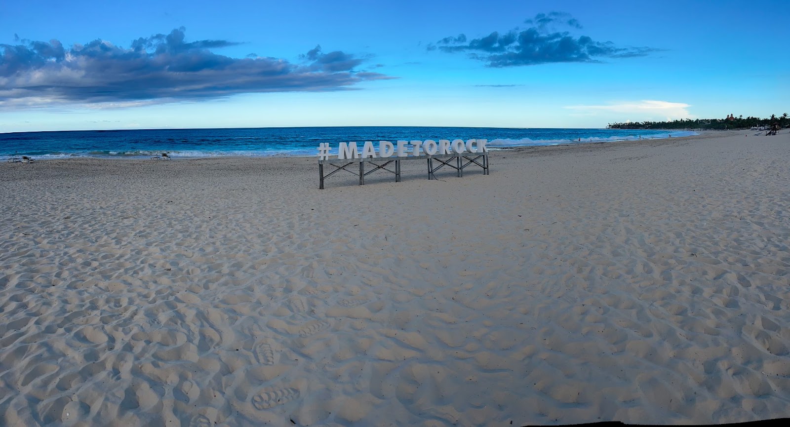 The beach at the Hard Rock Hotel & Casino Punta Cana.