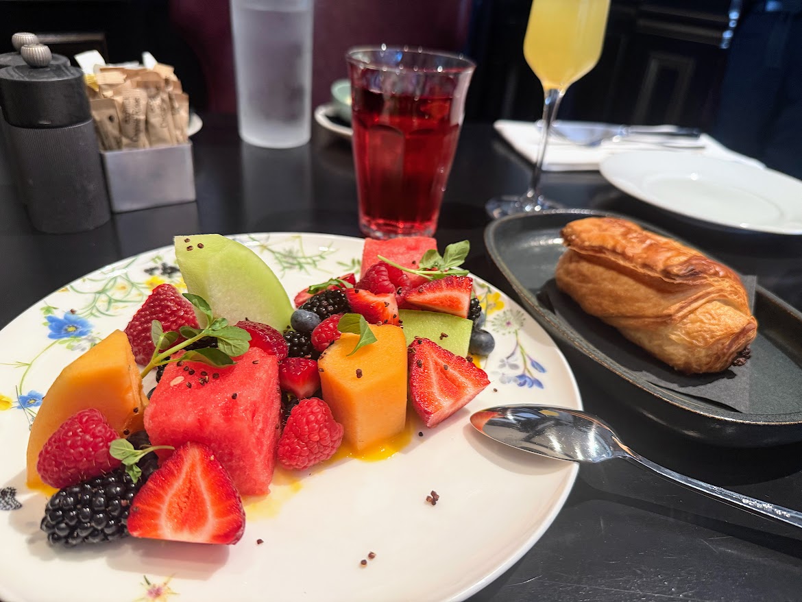 Colorful fruit plate at The Waldorf Astoria Chicago.