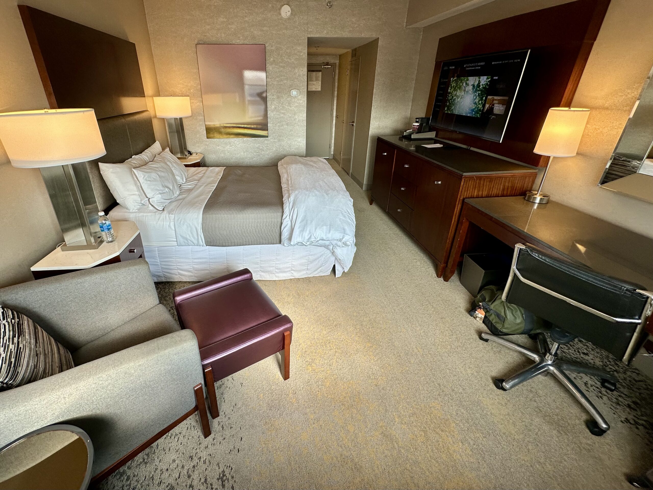 Queen guest room at the Westin Nova Scotian in downtown Halifax.