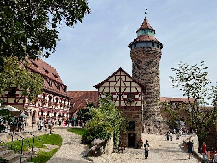 Nuremberg Castle, medieval fortress overlooking Nuremberg, Germany.