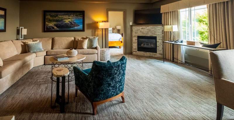Comfortable suite at the Hotel Bellwether, one of the Bellingham, Washington, hotels.